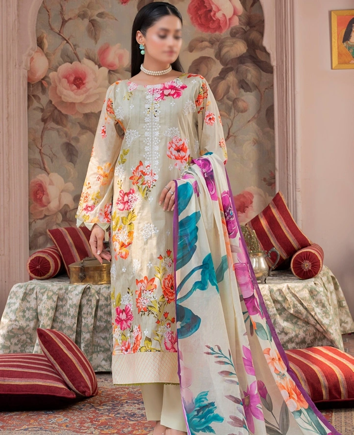 Premium Lawn Fabric Vol-600 2