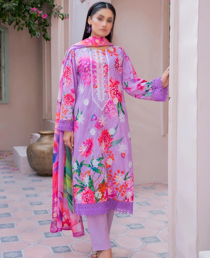 Premium Lawn Fabric Vol-600 6