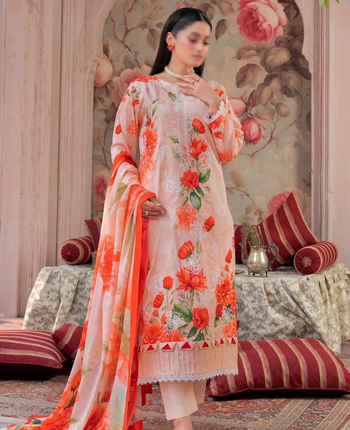 Premium Lawn Fabric Vol-600 5