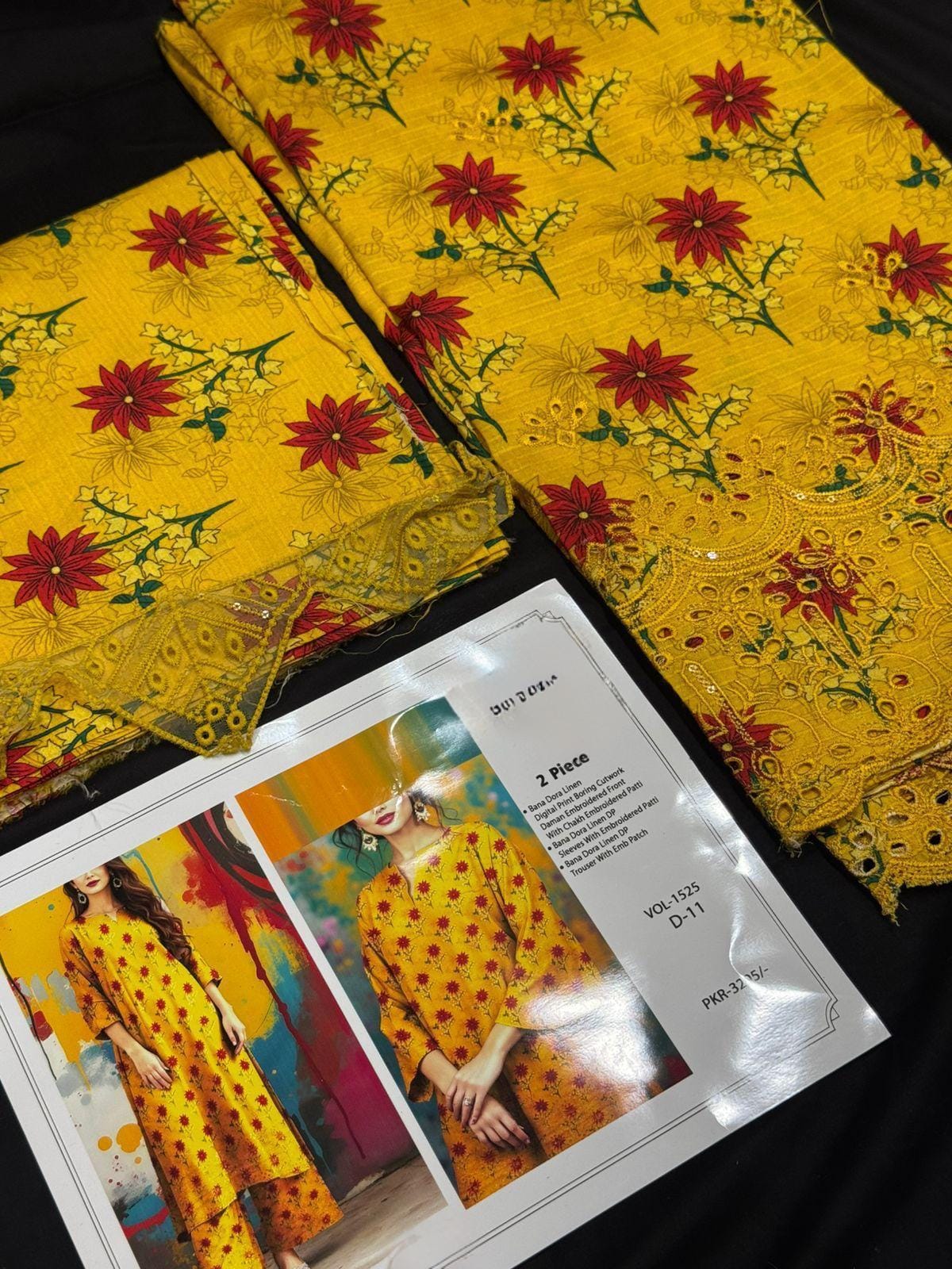 Arsh19 - Premium 2 Piece Linen Set | Code: 1525-D13 - Image 10