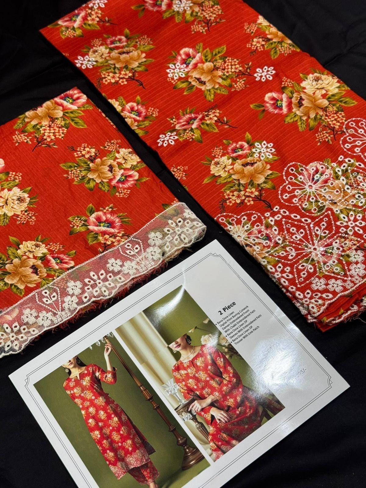 Arsh19 - Premium 2 Piece Linen Set | Code: 1525-D13 - Image 8