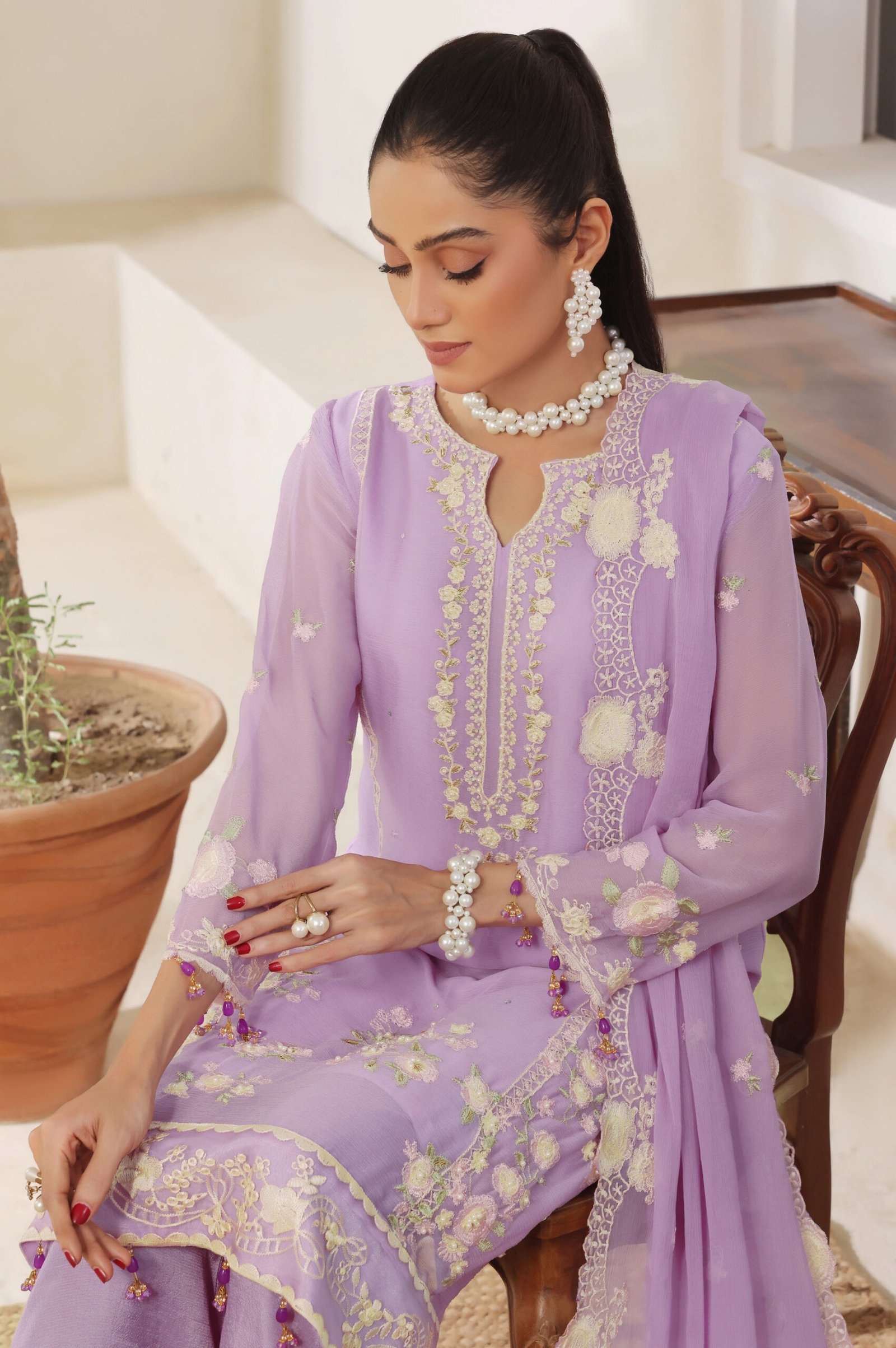 Azure Blossom Elegance